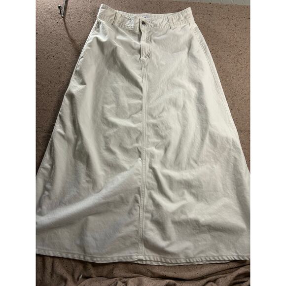 Zara White Denim Maxi Skirt – Size Small - Picture 1 of 7